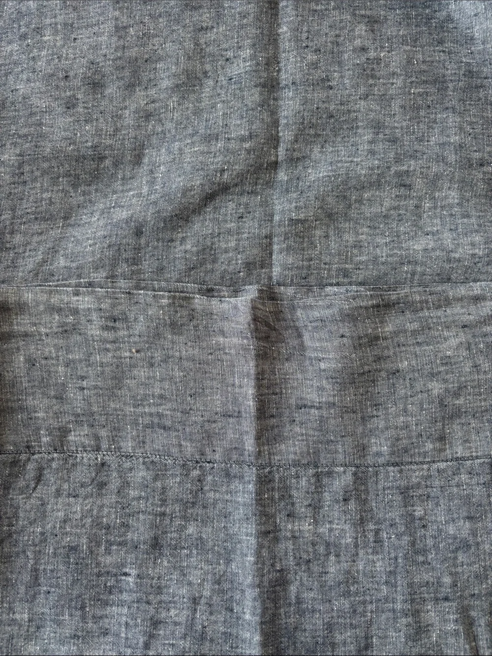 Restoration Hardware 100% linen pillow sham, 39x20”, chambray blue